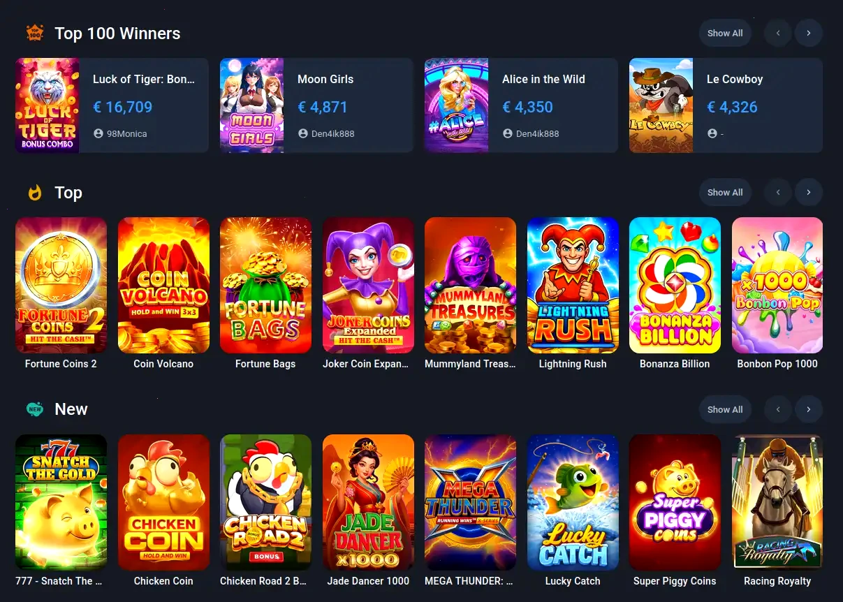 Dendera Casino App mobile Ansicht auf Smartphone
